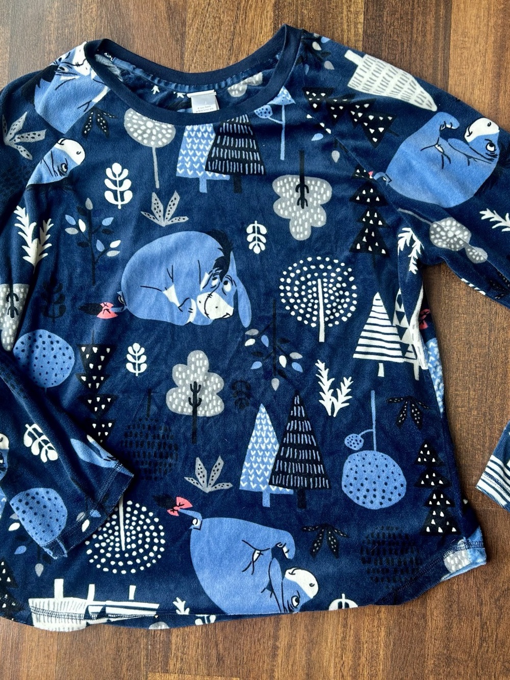 Disney Eeyore Fleece Pajama Set Blue Cove Girls 12-14